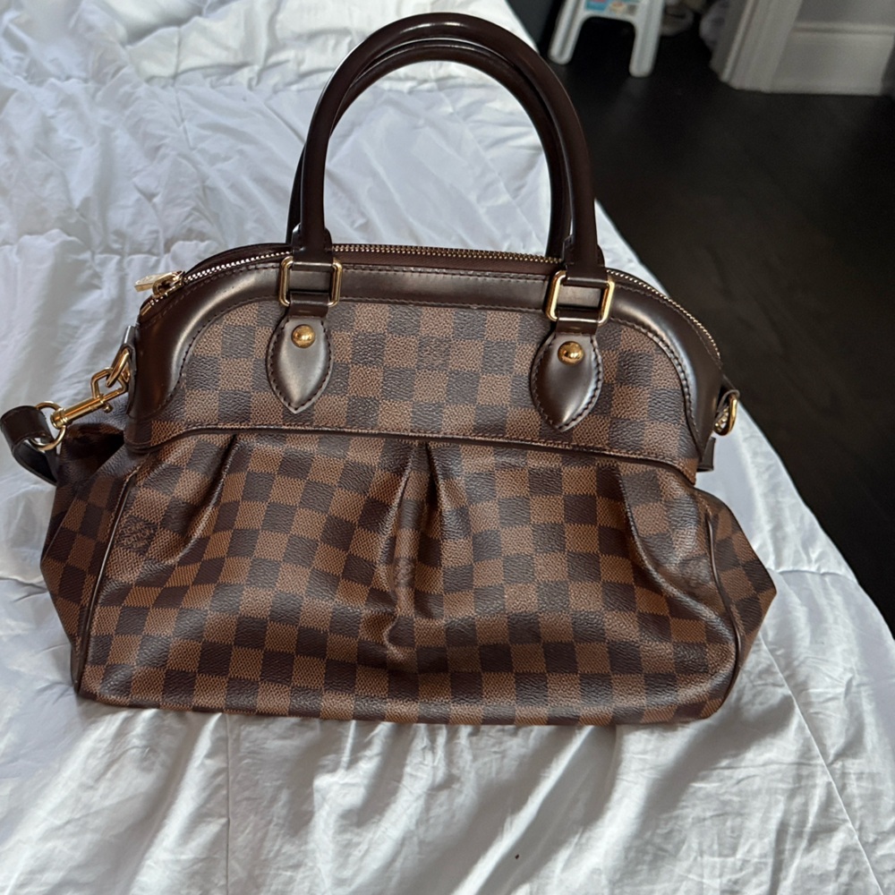 Louis Vuitton Brown Checkered Satchel
